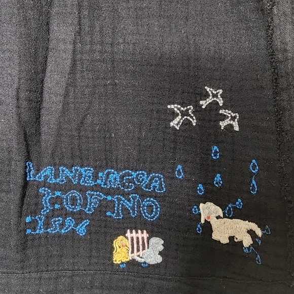 Johnny Was Black Rainy Day Blouse L - Picture 4 of 8